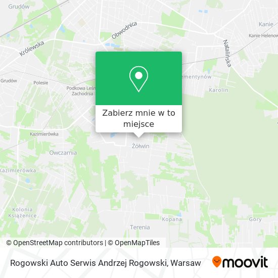 Mapa Rogowski Auto Serwis Andrzej Rogowski