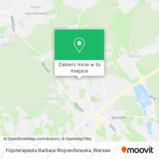 Mapa Fizjoterapeuta Barbara Wojciechowska