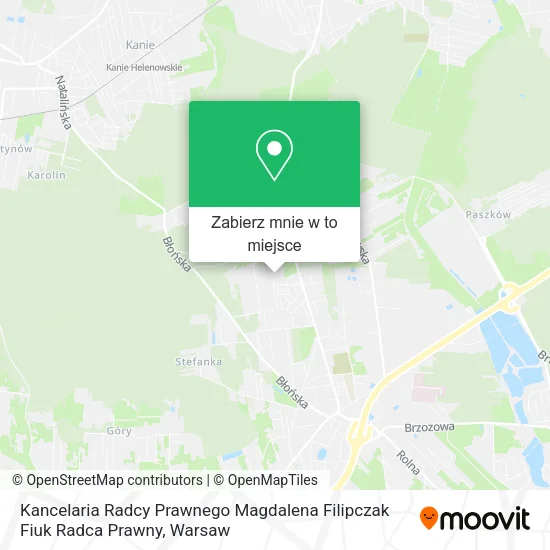 Mapa Kancelaria Radcy Prawnego Magdalena Filipczak Fiuk Radca Prawny