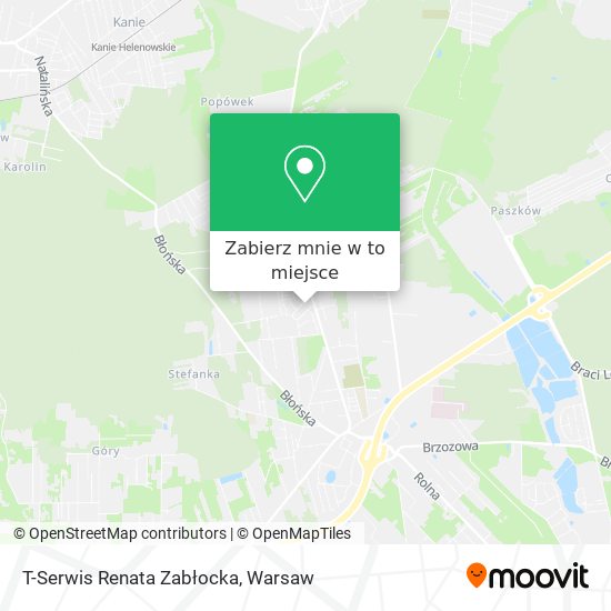 Mapa T-Serwis Renata Zabłocka