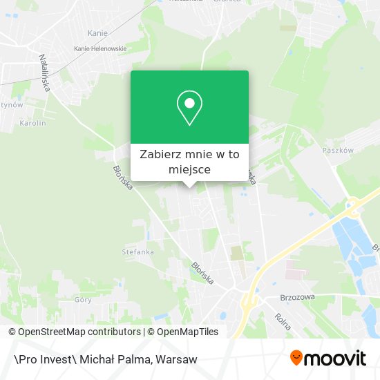 Mapa \Pro Invest\ Michał Palma