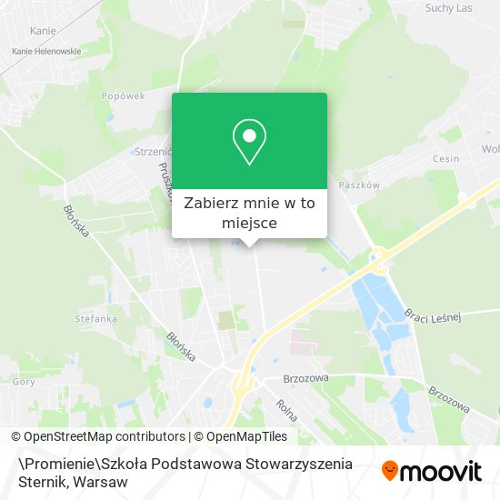 Mapa \Promienie\Szkoła Podstawowa Stowarzyszenia Sternik