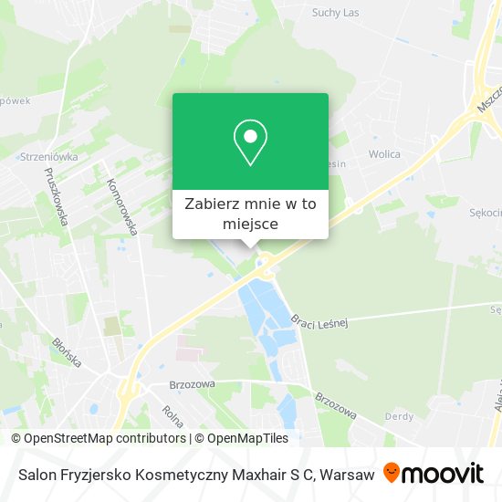 Mapa Salon Fryzjersko Kosmetyczny Maxhair S C