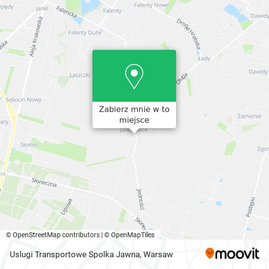 Mapa Uslugi Transportowe Spolka Jawna