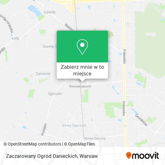 Mapa Zaczarowany Ogród Danieckich