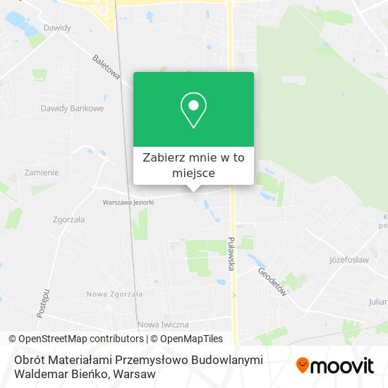 Mapa Obrót Materiałami Przemysłowo Budowlanymi Waldemar Bieńko