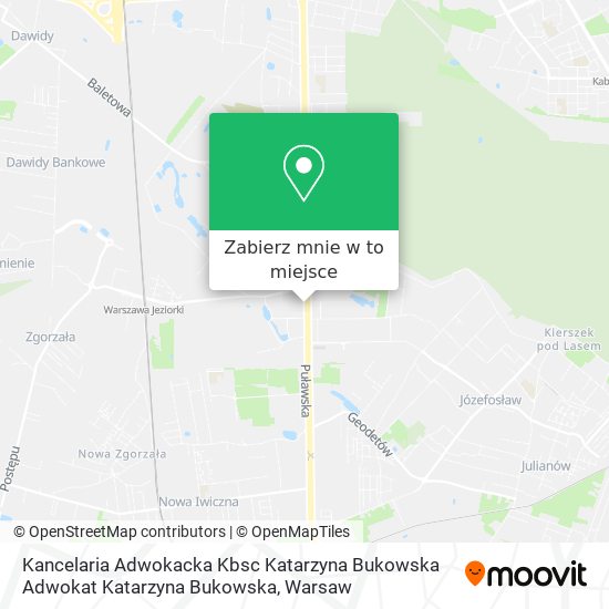 Mapa Kancelaria Adwokacka Kbsc Katarzyna Bukowska Adwokat Katarzyna Bukowska