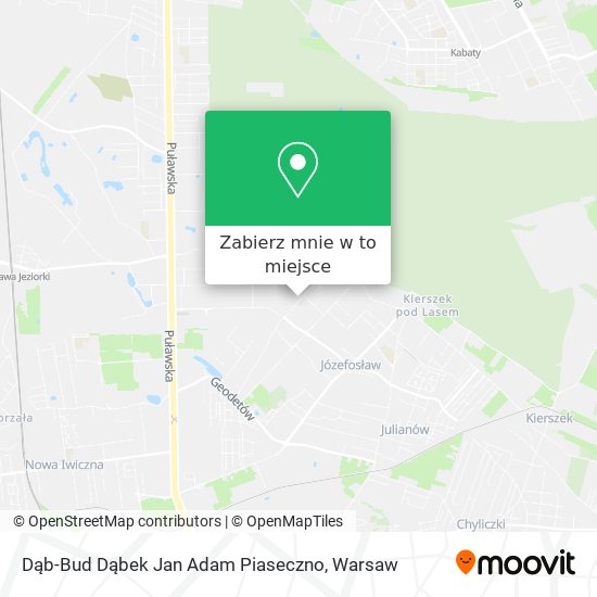 Mapa Dąb-Bud Dąbek Jan Adam Piaseczno