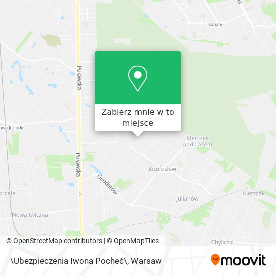 Mapa \Ubezpieczenia Iwona Pocheć\