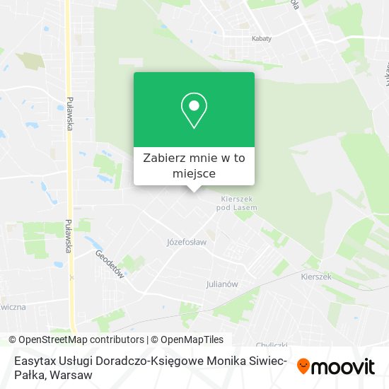 Mapa Easytax Usługi Doradczo-Księgowe Monika Siwiec-Pałka