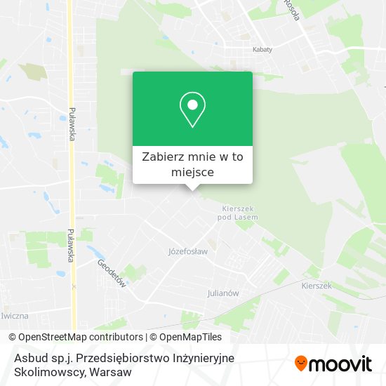 Mapa Asbud sp.j. Przedsiębiorstwo Inżynieryjne Skolimowscy