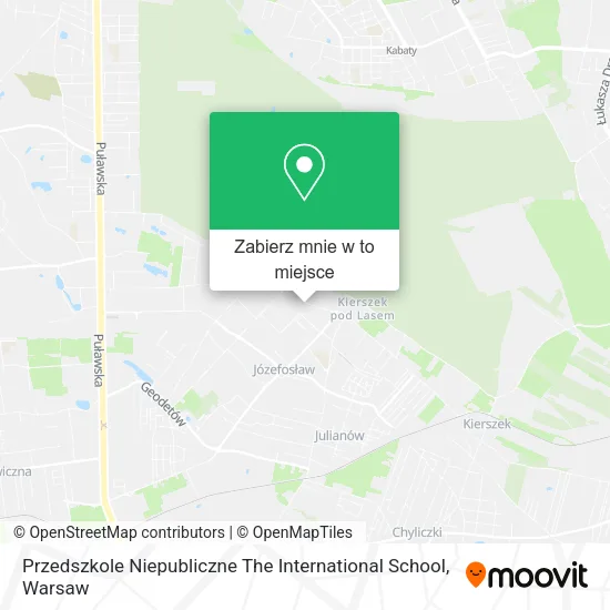 Mapa Przedszkole Niepubliczne The International School