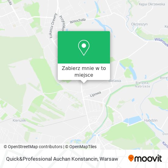 Mapa Quick&Professional Auchan Konstancin