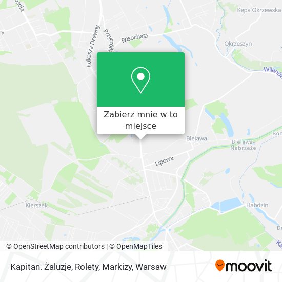 Mapa Kapitan. Żaluzje, Rolety, Markizy