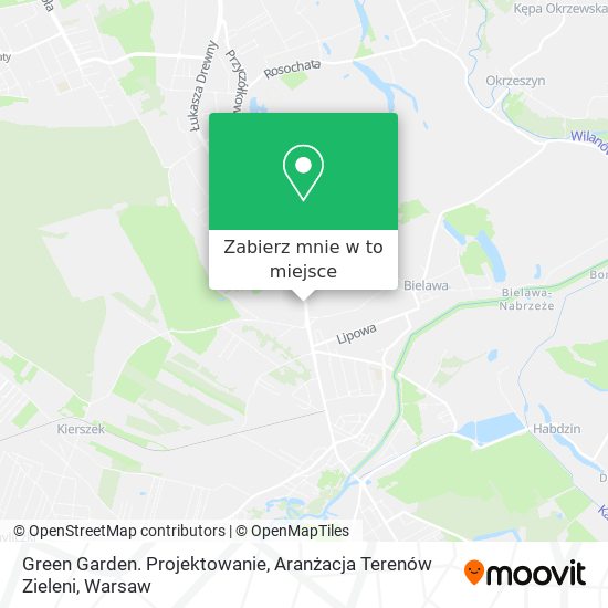 Mapa Green Garden. Projektowanie, Aranżacja Terenów Zieleni