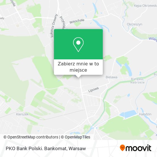 Mapa PKO Bank Polski. Bankomat