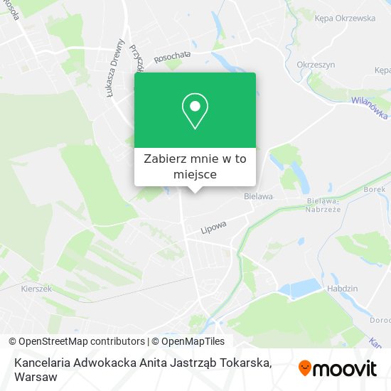 Mapa Kancelaria Adwokacka Anita Jastrząb Tokarska