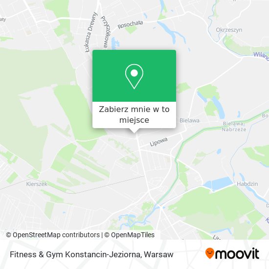 Mapa Fitness & Gym Konstancin-Jeziorna