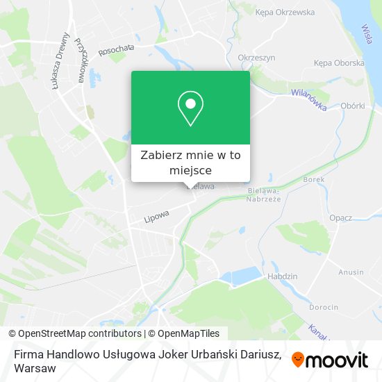 Mapa Firma Handlowo Usługowa Joker Urbański Dariusz