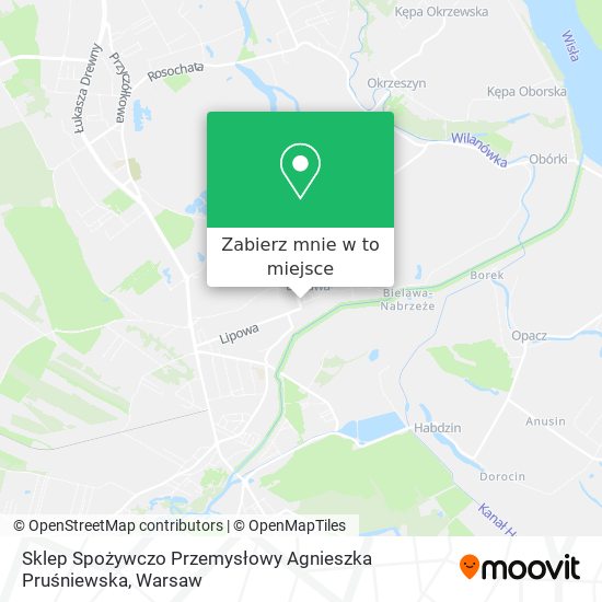 Mapa Sklep Spożywczo Przemysłowy Agnieszka Pruśniewska