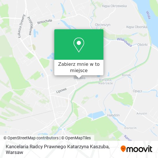 Mapa Kancelaria Radcy Prawnego Katarzyna Kaszuba