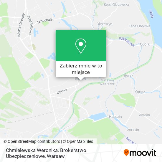 Mapa Chmielewska Weronika. Brokerstwo Ubezpieczeniowe