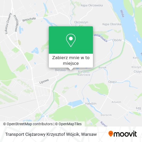 Mapa Transport Ciężarowy Krzysztof Wójcik