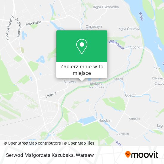 Mapa Serwod Małgorzata Kazubska