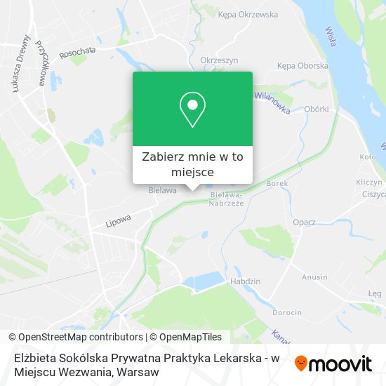 Mapa Elżbieta Sokólska Prywatna Praktyka Lekarska - w Miejscu Wezwania