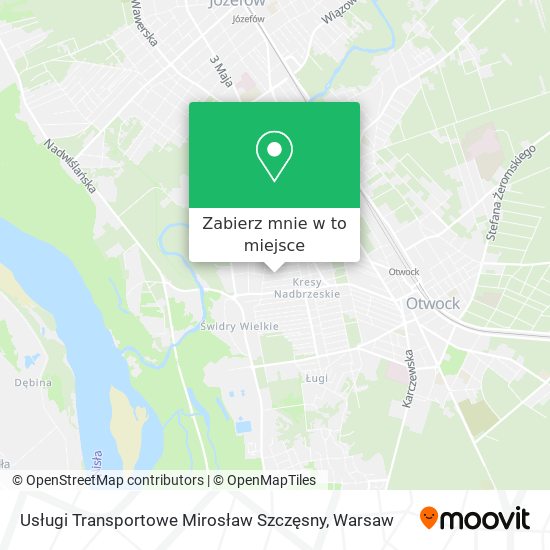 Mapa Usługi Transportowe Mirosław Szczęsny