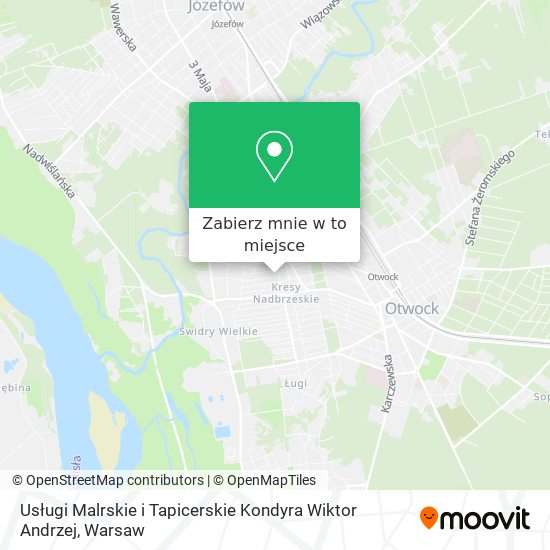 Mapa Usługi Malrskie i Tapicerskie Kondyra Wiktor Andrzej