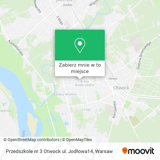 Mapa Przedszkole nr 3 Otwock ul. Jodłowa14