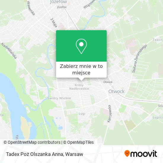 Mapa Tadex Poż Olszanka Anna