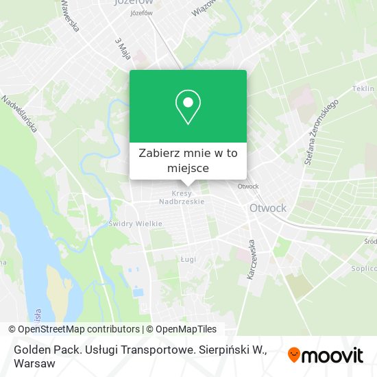 Mapa Golden Pack. Usługi Transportowe. Sierpiński W.