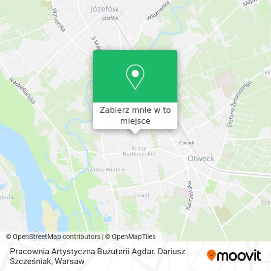 Mapa Pracownia Artystyczna Bużuterii Agdar. Dariusz Szcześniak