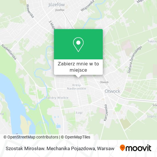 Mapa Szostak Mirosław. Mechanika Pojazdowa