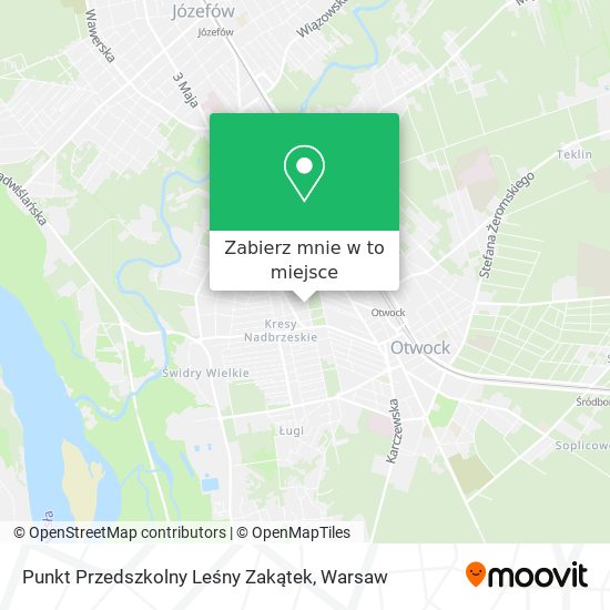 Mapa Punkt Przedszkolny Leśny Zakątek