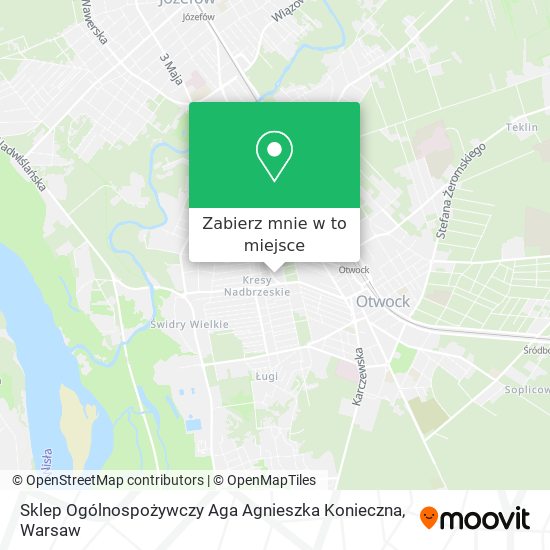 Mapa Sklep Ogólnospożywczy Aga Agnieszka Konieczna