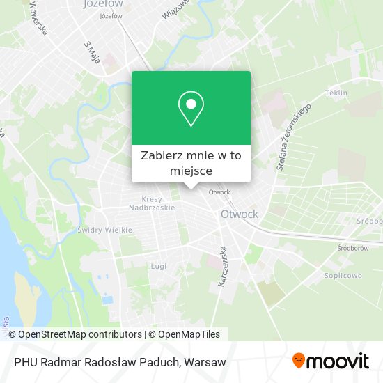 Mapa PHU Radmar Radosław Paduch