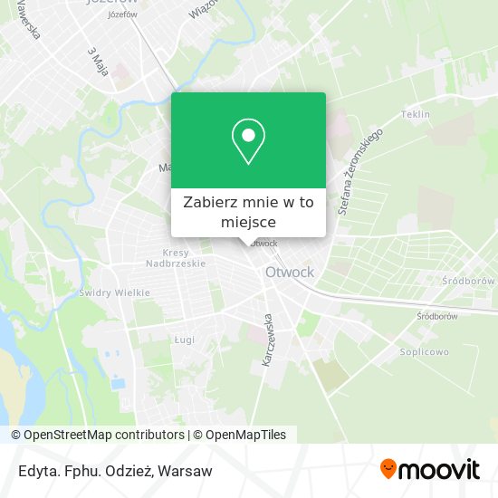 Mapa Edyta. Fphu. Odzież