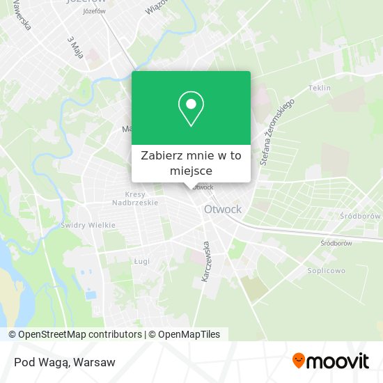 Mapa Pod Wagą