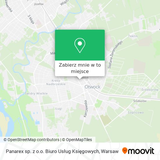 Mapa Panarex sp. z o.o. Biuro Usług Księgowych