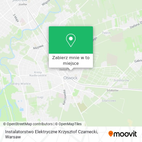 Mapa Instalatorstwo Elektryczne Krzysztof Czarnecki