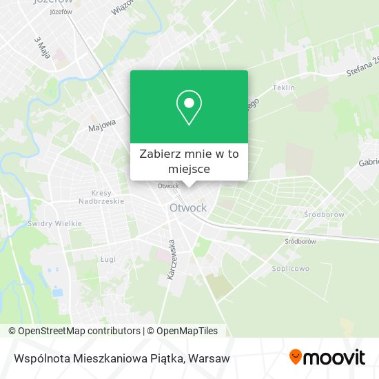 Mapa Wspólnota Mieszkaniowa Piątka