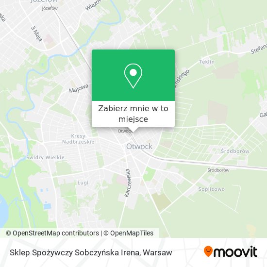 Mapa Sklep Spożywczy Sobczyńska Irena