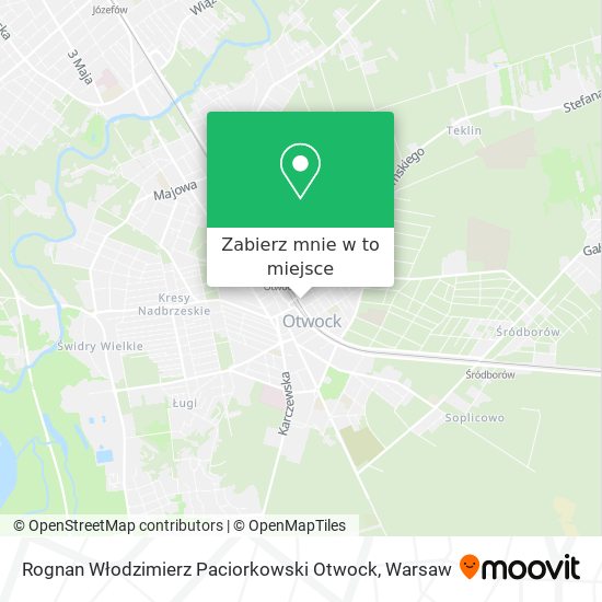 Mapa Rognan Włodzimierz Paciorkowski Otwock