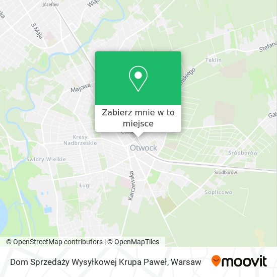 Mapa Dom Sprzedaży Wysyłkowej Krupa Paweł