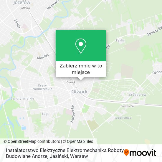 Mapa Instalatorstwo Elektryczne Elektromechanika Roboty Budowlane Andrzej Jasiński