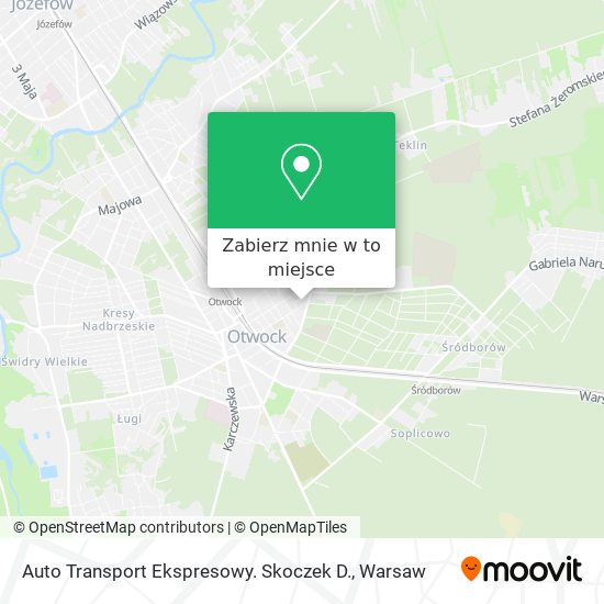 Mapa Auto Transport Ekspresowy. Skoczek D.