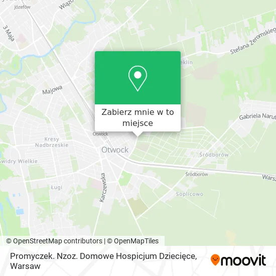 Mapa Promyczek. Nzoz. Domowe Hospicjum Dziecięce